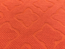 Load image into Gallery viewer, Water &amp; Stain Resistant Orange Coral Abstract Woven Indoor Outdoor Upholstery Drapery Fabric