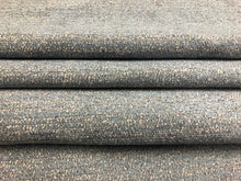 Load image into Gallery viewer, Designer Water &amp; Stain Resistant Steel Blue Beige Tweed Chenille Upholstery Fabric
