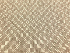 Schumacher Albert Fret Stone Small Scale Woven Geometric Upholstery Fabric