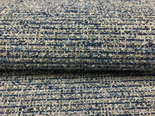 Load image into Gallery viewer, Kravet Kate Spade Cornflower Navy French Blue Grey MCM Boucle Upholstery Fabric