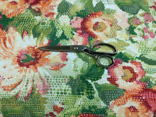 Load image into Gallery viewer, Matisses Garden Abstract Watercolor Floral Green Magenta Orange Ivory Red Cotton Upholstery Drapery Fabric