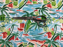 Load image into Gallery viewer, Richloom Solarium Ballyfin Coast Turquoise Aqua Blue Green Coral White Tropical Outdoor Fabric