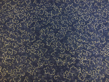 Load image into Gallery viewer, Designer Water &amp; Stain Resistant Indoor Outdoor Navy Blue Grey Abstract Upholstery Drapery Fabric