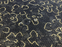Load image into Gallery viewer, Designer Water &amp; Stain Resistant Indoor Outdoor Navy Blue Grey Abstract Upholstery Drapery Fabric