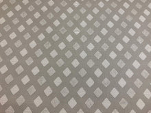 Load image into Gallery viewer, Reversible Designer Grey Off White Water &amp; Stain Resistant Indoor Outdoor Geometric Upholstery Drapery Fabric