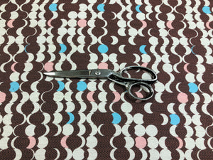 Designer Water & Stain Resistant Indoor Outdoor Retro Modern Brown Pink Blue Geometric Abstract Upholstery Drapery Fabric