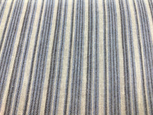Load image into Gallery viewer, French Blue Off White Grey Semi Sheer Gauze Cotton Drapery Fabric