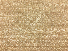 Load image into Gallery viewer, Designer Water &amp; Stain Resistant Beige Wheat Woven Nubby MCM Mid Century Modern Tweed Upholstery Fabric