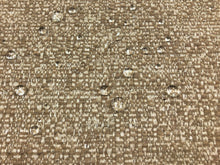 Load image into Gallery viewer, Designer Water &amp; Stain Resistant Beige Wheat Woven Nubby MCM Mid Century Modern Tweed Upholstery Fabric