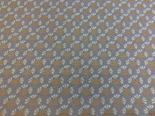 Load image into Gallery viewer, Designer Water &amp; Stain Resistant Seafoam Blue Dark Gold Floral Upholstery Fabric
