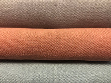 Load image into Gallery viewer, Linen Poly Textured Lavender Haze Soft Coral Antique Aqua MCM Mid Century Modern Drapery Fabric