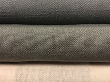 Load image into Gallery viewer, Linen Poly Textured Steel Blue Dark Grey Cream MCM Mid Century Modern Drapery Fabric