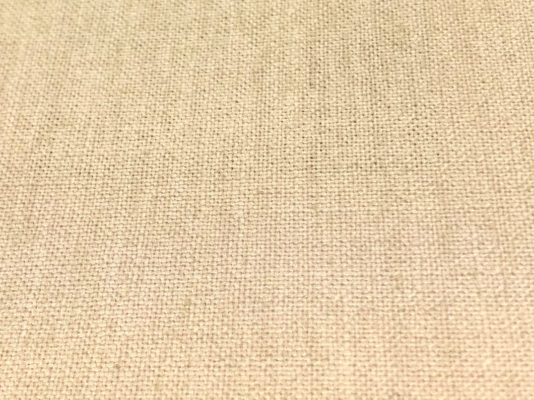 Linen Poly Textured Ecru Beige Stucco Taupe MCM Mid Century Modern Drapery Fabric