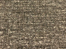 Load image into Gallery viewer, Mid Century Modern MCM Woven Textured Charcoal Cream Grey Black Taupe Tweed Upholstery Drapery Fabric
