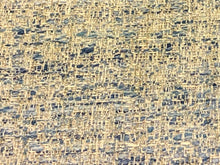 Load image into Gallery viewer, Mid Century Modern MCM Woven Textured Beige Grey Stone French Blue Taupe Tweed Upholstery Drapery Fabric