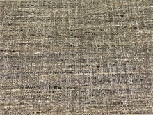 Load image into Gallery viewer, Mid Century Modern MCM Woven Textured Taupe Beige Black Grey Buttercream Greige Tweed Upholstery Drapery Fabric