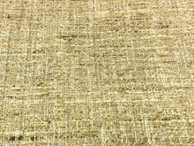 Load image into Gallery viewer, Mid Century Modern MCM Woven Textured Mustard Gold Brass Warm Beige Honey Mustard Tweed Upholstery Drapery Fabric