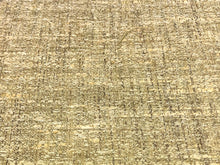 Load image into Gallery viewer, Mid Century Modern MCM Woven Textured Mustard Gold Brass Warm Beige Honey Mustard Tweed Upholstery Drapery Fabric