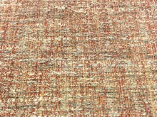 Load image into Gallery viewer, Mid Century Modern MCM Woven Textured Magenta Pink Beige Grey Wine Brown Coral Orange Red Beige Tweed Upholstery Drapery Fabric