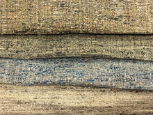 Load image into Gallery viewer, Mid Century Modern MCM Woven Textured Beige Grey Stone French Blue Taupe Tweed Upholstery Drapery Fabric