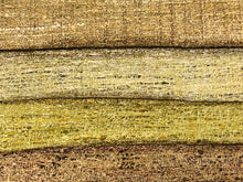 Load image into Gallery viewer, Mid Century Modern MCM Woven Textured Old Gold Yellow Beige Black Chartreuse Olive Green Rose Wine Tweed Upholstery Drapery Fabric