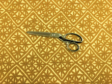 Load image into Gallery viewer, Designer Water &amp; Stain Resistant Heavy Duty Mustard Gold Beige Floral Diamond Upholstery Fabric