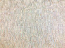 Load image into Gallery viewer, Off White Blush Abstract Geometric Embroidered Drapery Fabric