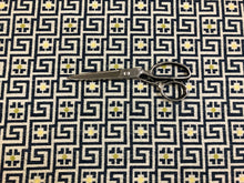 Load image into Gallery viewer, Designer Navy Blue Cream Yellow Green Geometric Upholstery Drapery Fabric