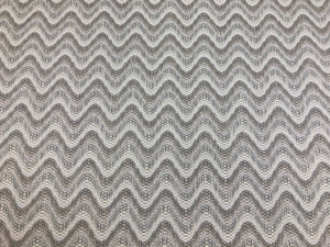 1.25 Yards Schumacher Bargello Wave Natural Taupe Beige Cream Flamestitch Upholstery Fabric
