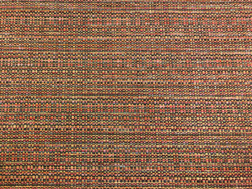 1 Yd Designer Genuine Straw Acrylic Basketweave Indoor Outdoor Pink Coral Orange Taupe Brown Upholstery Fabric