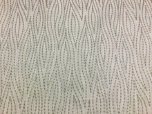 Load image into Gallery viewer, Off White Grey Geometric Abstract Embroidered Drapery Fabric
