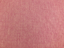 Load image into Gallery viewer, 1 Yard Designer Magenta Pink Beige Linen Woven Tweed MCM Mid Century Modern Geometric Upholstery Fabric