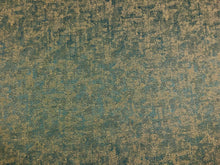 Load image into Gallery viewer, Designer Dark Teal Beige Abstract Textured MCM Mid Century Modern Upholstery Drapery Fabric