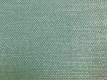 Load image into Gallery viewer, Designer Aqua Seafoam Woven Basketweave MCM Mid Century Modern Upholstery Drapery Fabric