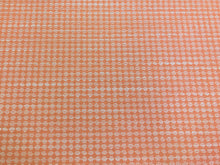 Load image into Gallery viewer, 1.5 Yd Designer Water &amp; Stain Resistant Indoor Outdoor Light Orange White Geometric Upholstery Fabric