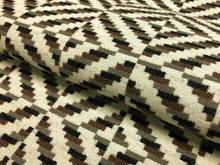 Load image into Gallery viewer, Water &amp; Stain Resistant Grey Brown Black Cream Abstract Southwestern Upholstery Fabric