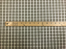 Load image into Gallery viewer, 1 1/3 Yards Designer Woven Taupe Cream Check Geometric Linen Blend Upholstery Fabric