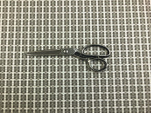 Load image into Gallery viewer, 1 1/3 Yards Designer Woven Taupe Cream Check Geometric Linen Blend Upholstery Fabric