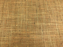 Load image into Gallery viewer, Designer Woven MCM Mid Century Modern Linen Flax Orange Grey Tweed Upholstery Drapery Fabric