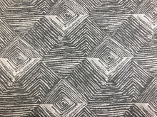 Load image into Gallery viewer, Designer Grey Cream Tribal Abstract Geometric Upholstery Drapery Fabric
