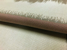 Load image into Gallery viewer, Designer Water &amp; Stain Resistant Indoor Outdoor Taupe Blush Beige Ombre Stripe Upholstery Drapery Fabric