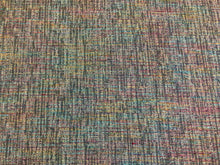 Load image into Gallery viewer, Faux Silk Grey Magenta Yellow Blue Abstract Upholstery Drapery Fabric
