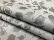 Load image into Gallery viewer, Designer Water &amp; Stain Resistant Greige Taupe Abstract Leaf Upholstery Drapery Fabric