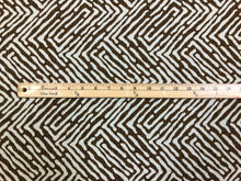 Load image into Gallery viewer, Designer Water &amp; Stain Resistant Rusty Brown Cream Abstract Tribal Animal Pattern Upholstery Fabric