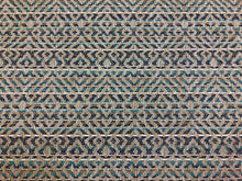 Load image into Gallery viewer, Romo Mokolo Maize Indigo Teal Grey Navy Blue Geometric Polypropelene Upholstery Fabric STA 3043