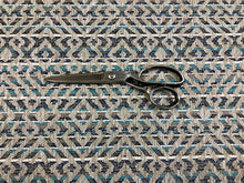Load image into Gallery viewer, Romo Mokolo Maize Indigo Teal Grey Navy Blue Geometric Polypropelene Upholstery Fabric STA 3043