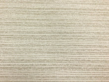 Load image into Gallery viewer, Designer Water &amp; Stain Resistant Indoor Outdoor Off White Taupe Neutral Textured Stripe Upholstery Fabric