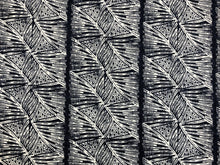 Load image into Gallery viewer, Christopher Farr Cloth Skate Dark Indigo Navy Blue White Abstract Linen Upholstery Fabric