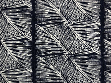 Load image into Gallery viewer, Christopher Farr Cloth Skate Dark Indigo Navy Blue White Abstract Linen Upholstery Fabric