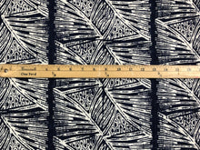 Load image into Gallery viewer, Christopher Farr Cloth Skate Dark Indigo Navy Blue White Abstract Linen Upholstery Fabric